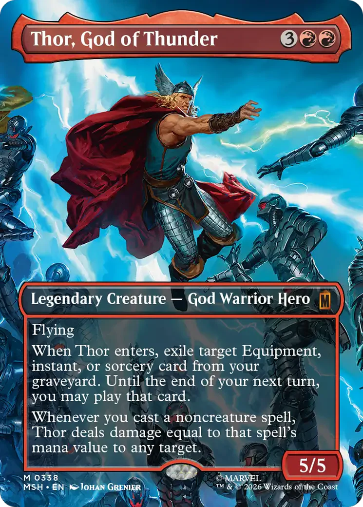 Thor, God of Thunder (0338) (Borderless) (MSH)