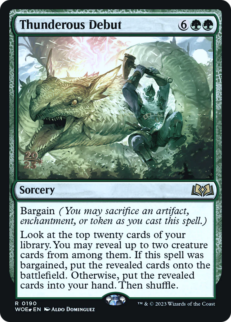Thunderous Debut (0190) (Prerelease) (PWOE) - Foil