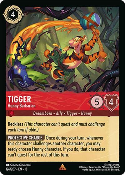 Tigger, Hunny Barbarian (0126) - Cold Foil