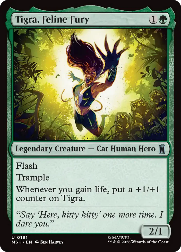 Tigra, Feline Fury (MSH) - Foil
