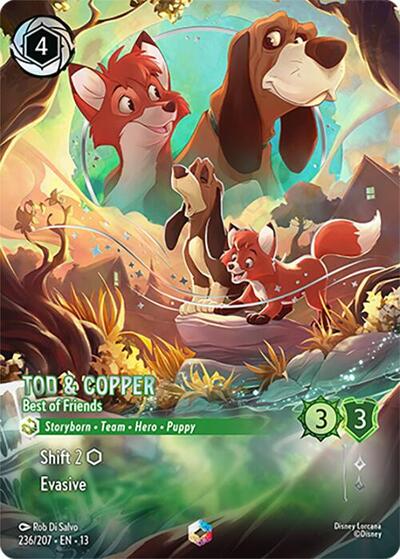 Tod & Copper, Best of Friends (0236) - Satin Holographic Foil