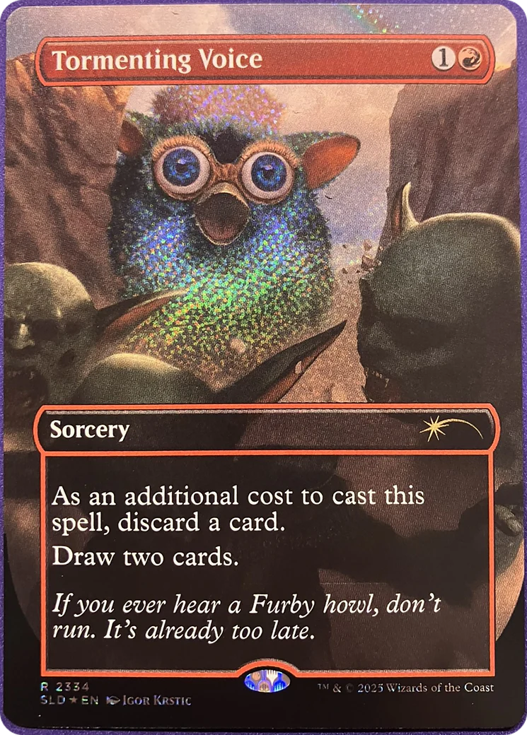 Tormenting Voice (2334) (Borderless) (SLD) - Confetti Foil