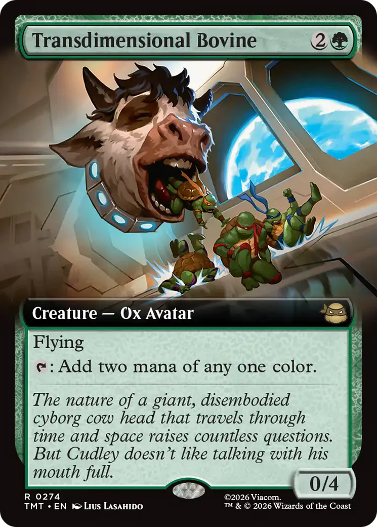 Transdimensional Bovine (0274) (Extended Art) (TMT) - Foil