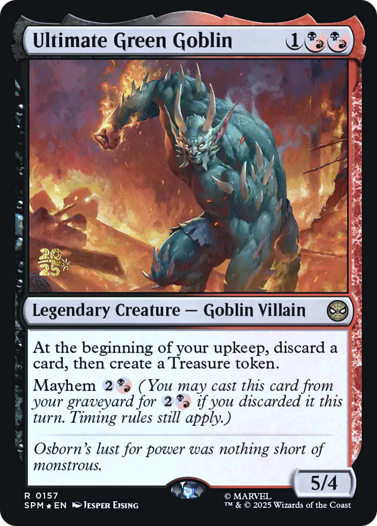 Ultimate Green Goblin (0157) (Prerelease) (PSPM) - Foil