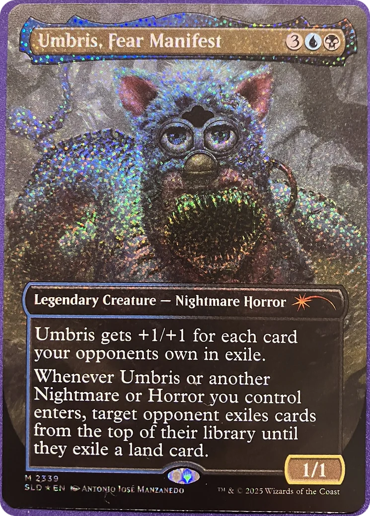 Umbris, Fear Manifest (2339) (Borderless) (SLD) - Confetti Foil