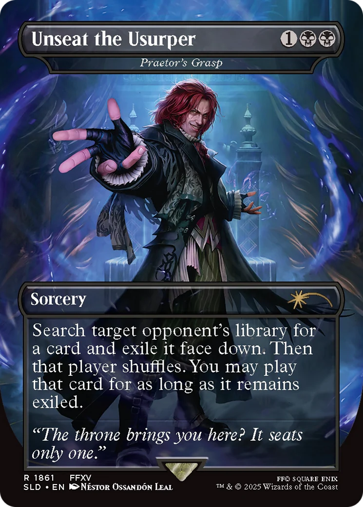 Unseat the Usurper [Praetor's Grasp] (1861) (Borderless) (SLD) - Foil