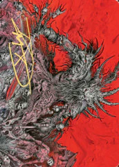 Varragoth, Bloodsky Sire (78/81) Art Card (AKHM) - Gold-Stamped Signature