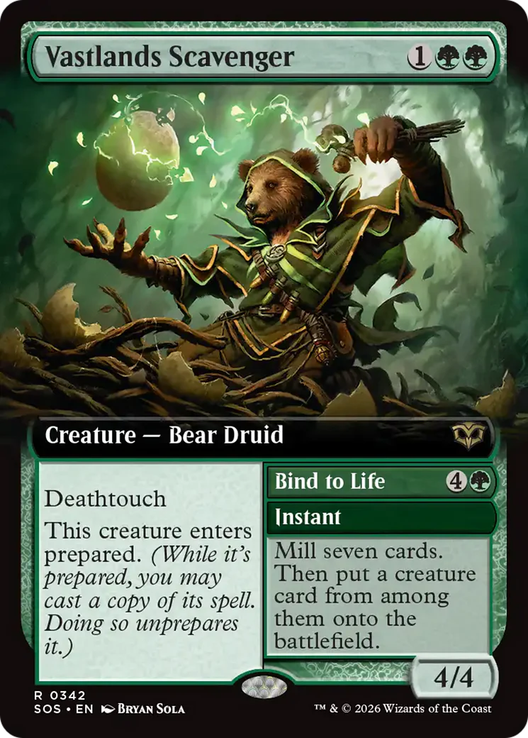 Vastlands Scavenger // Bind to Life (0342) (Extended Art) (SOS)