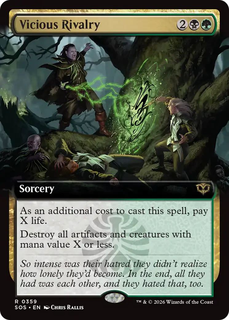 Vicious Rivalry (0359) (Extended Art) (SOS) - Foil
