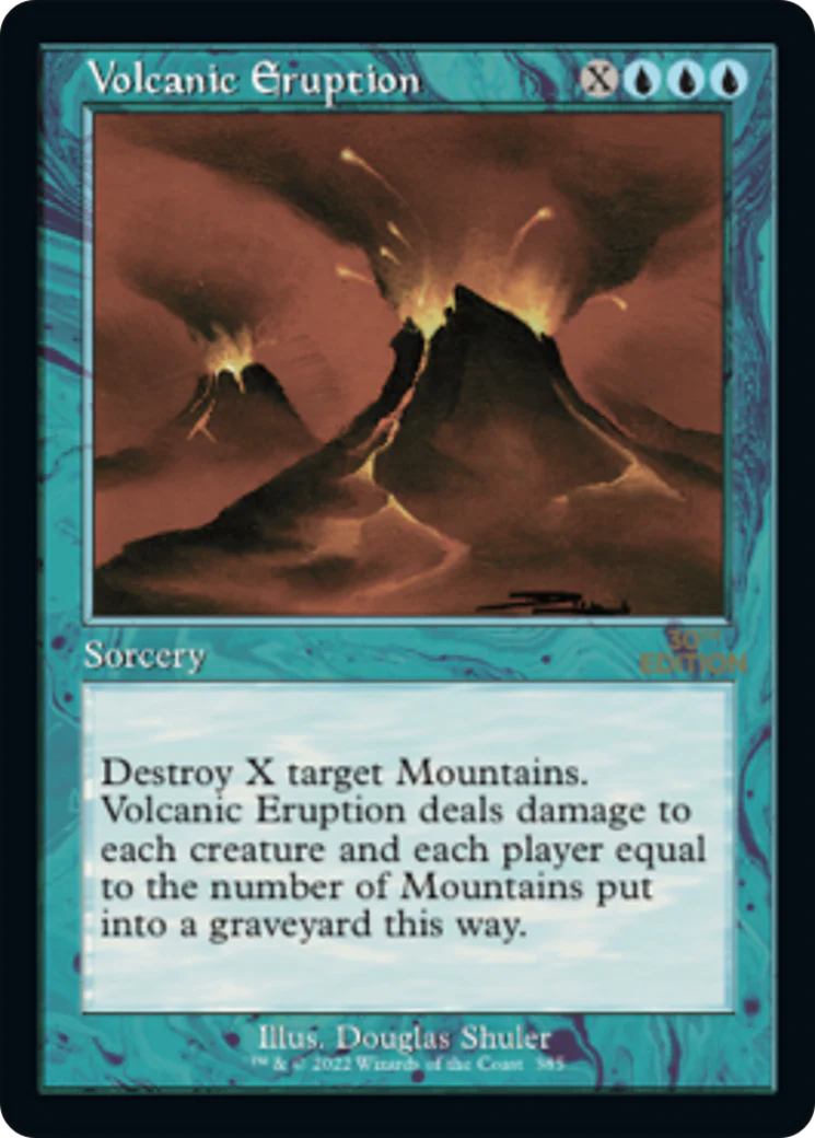 Volcanic Eruption (Retro Frame) (30A)