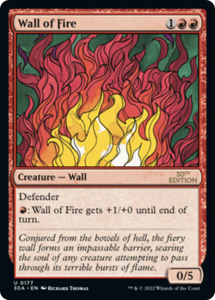 Wall of Fire (Modern Frame) (30A)