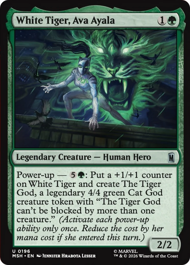 White Tiger, Ava Ayala (MSH)