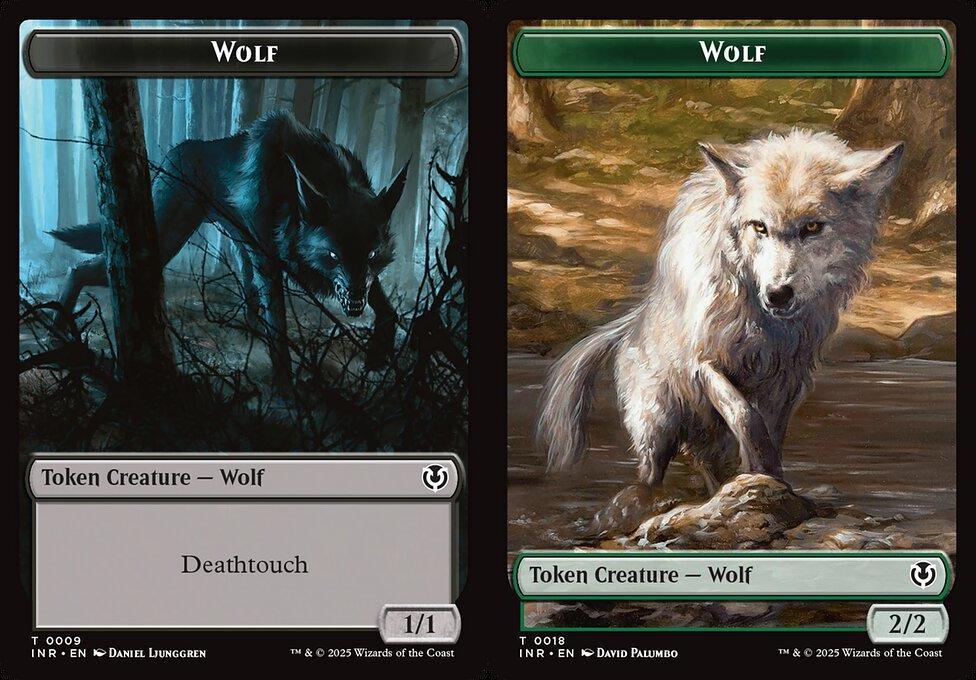 Wolf (0009) // Wolf (0018) Double-Sided Token (TINR) - Foil