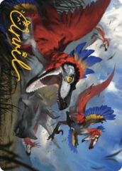 Wrathful Raptors (77/81) Art Card (ALCI) - Gold-Stamped Signature