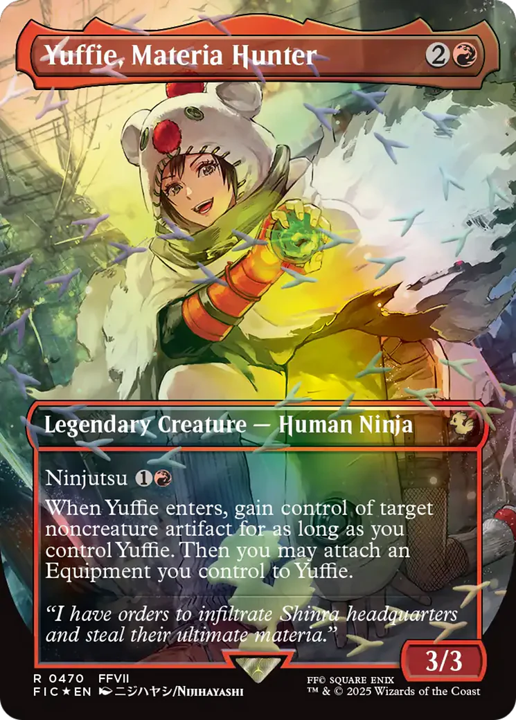 Yuffie, Materia Hunter (0470) (Borderless) (FIC) - Chocobo Track Foil