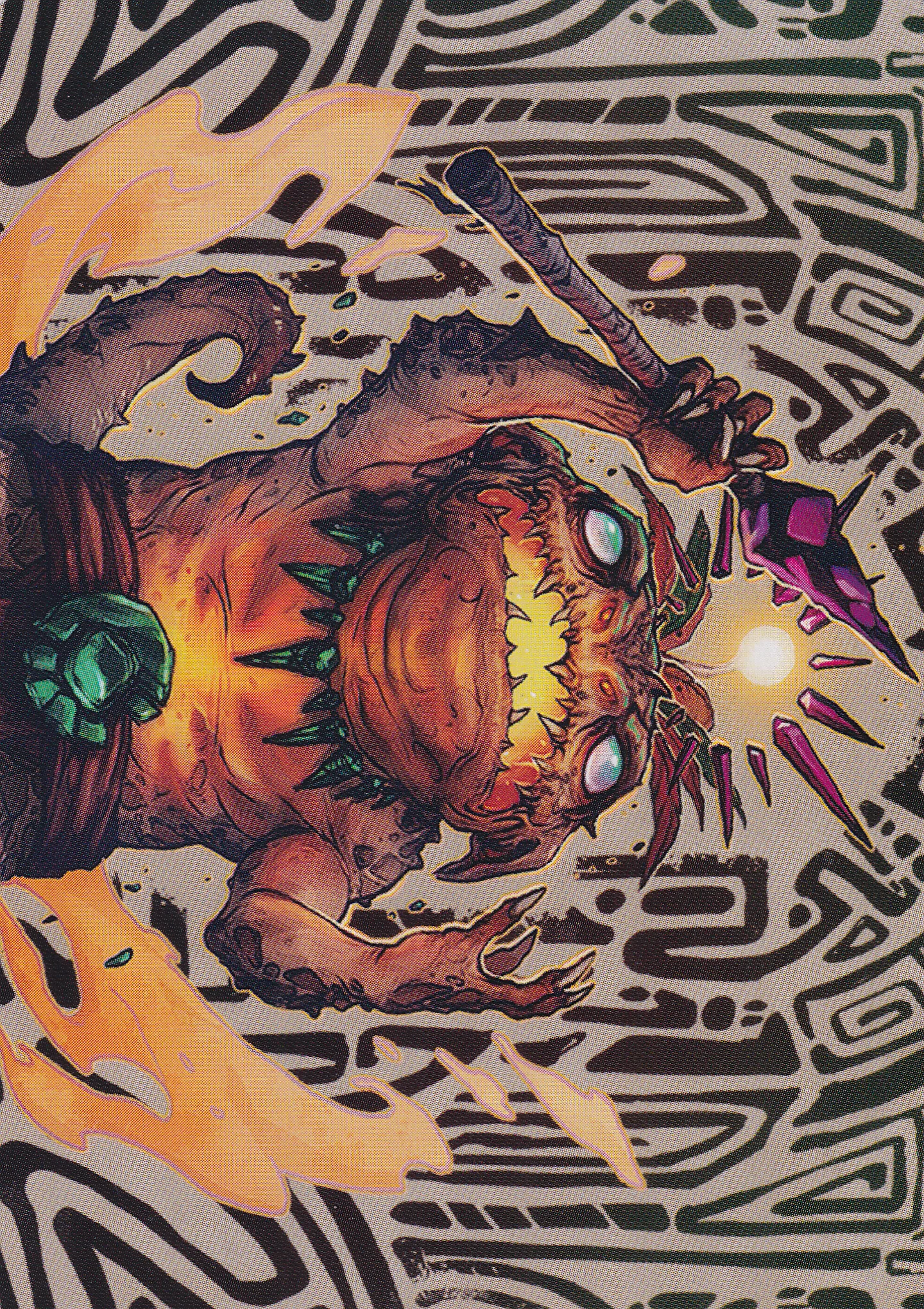 Zoyowa Lava-Tongue (54/81) Art Card (ALCI)